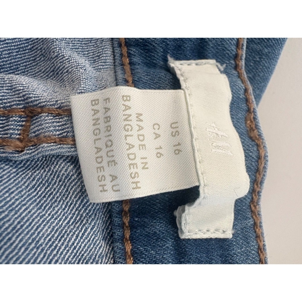 H&M Womens Size 16 Blue Denim Jeans 98%Cotton 2% Elastane Slim Fit Casual Pants - Picture 5 of 6